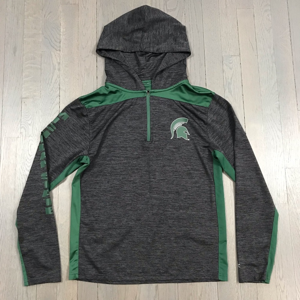Michigan State Spartans Hoodie Half Zip Pullover